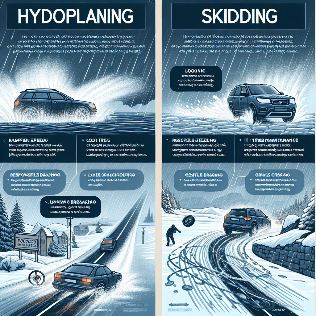 Hydroplaning and Skidding: What are they and how to prevent it
